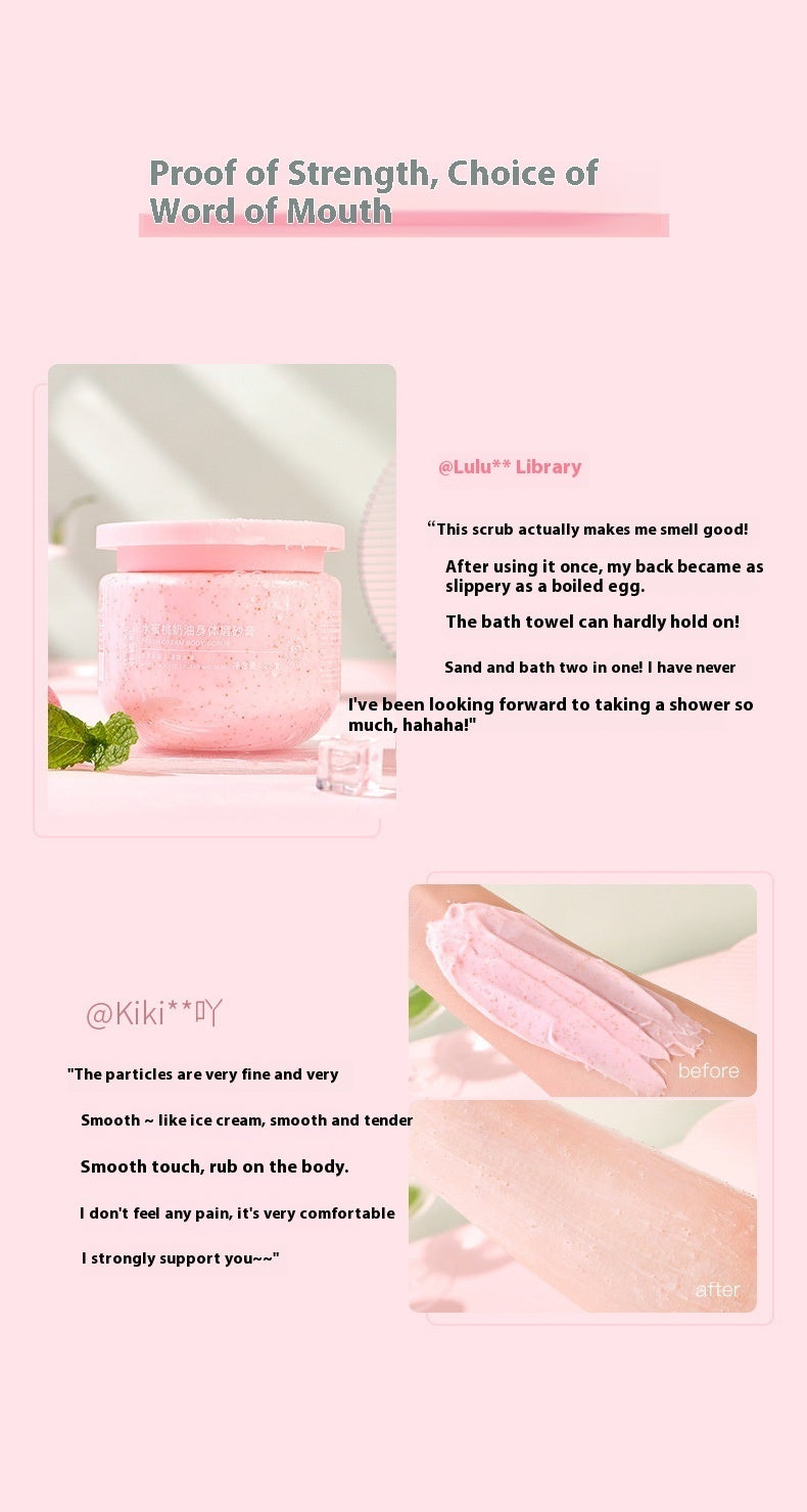 Peach Body Scrub Cream null