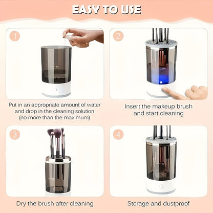 Electric Makeup Brush Cleaner - USB Powered Washing & Drying Machine | JUST FIT IN JUST FIT IN