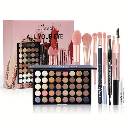 40 Color Eyeshadow Palette Makeup Set - Complete Starter Kit JUST FIT IN