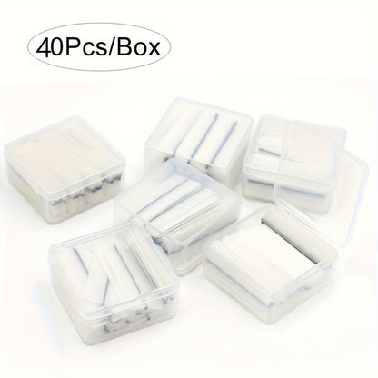 Self-Adhesive Eyelash Strips - 40pcs No-Glue False Eyelash Applicators JUST FIT IN