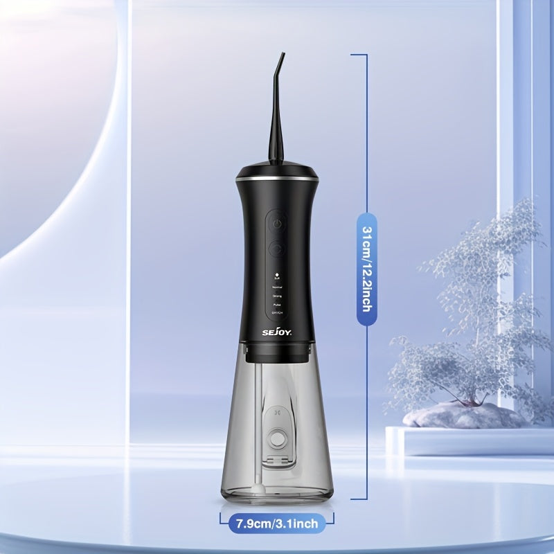 Sejoy Professional Dental Water Flosser - 5 Modes, 9 Tips, 350ml Tank & 30-Day Battery JUST FIT IN