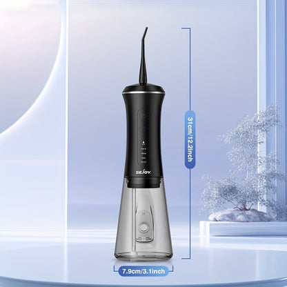 Sejoy Professional Dental Water Flosser - 5 Modes, 9 Tips, 350ml Tank & 30-Day Battery JUST FIT IN