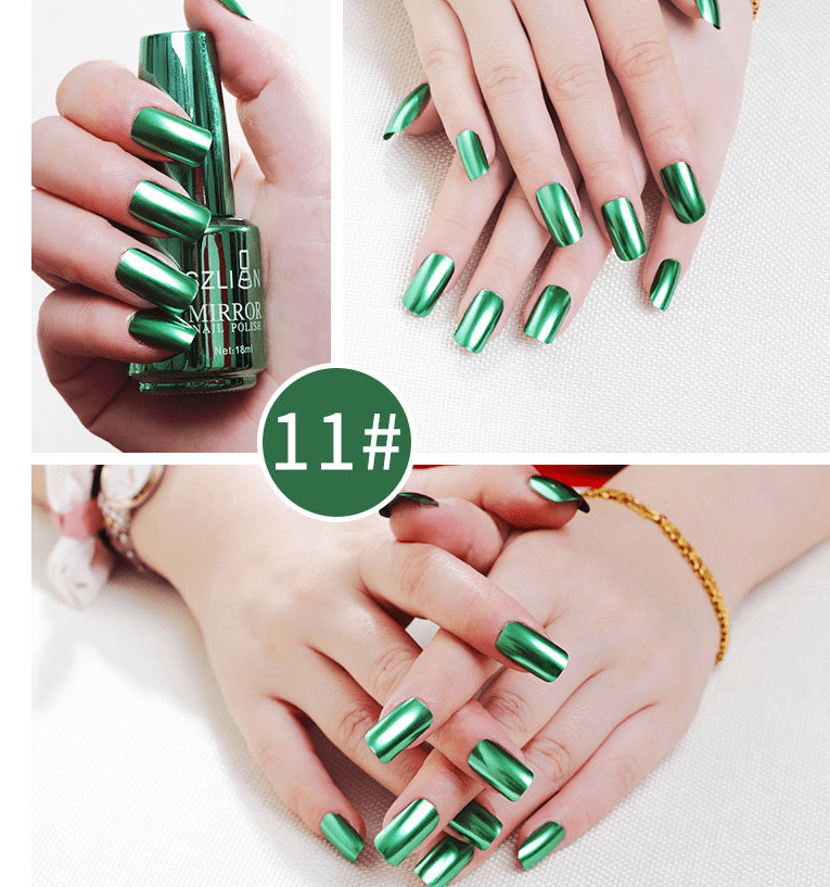 Shiny Mirror Finish Silver Nail Polish Cashymart