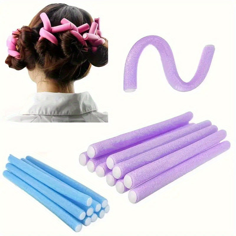 Heatless Hair Rollers - 20pcs Soft Foam Curling Rods for DIY Styling JUST FIT IN