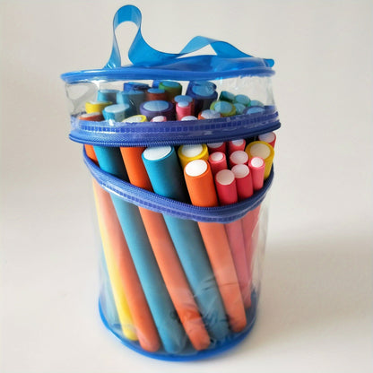 42pcs Flexible Curling Rods - No Heat Foam Hair Rollers for All Hair Types JUST FIT IN