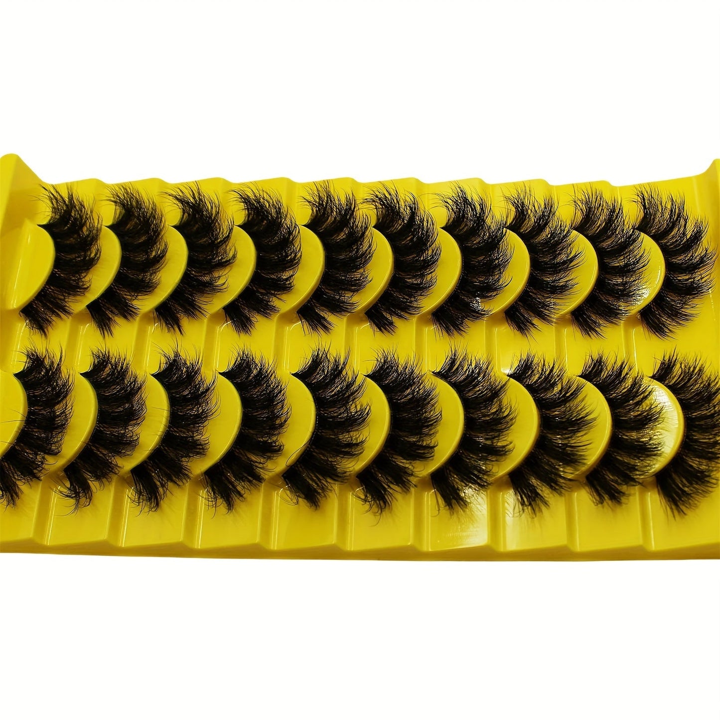 3D Russian Strip False Eyelashes - 10 Pairs Fluffy Dramatic Lashes JUST FIT IN