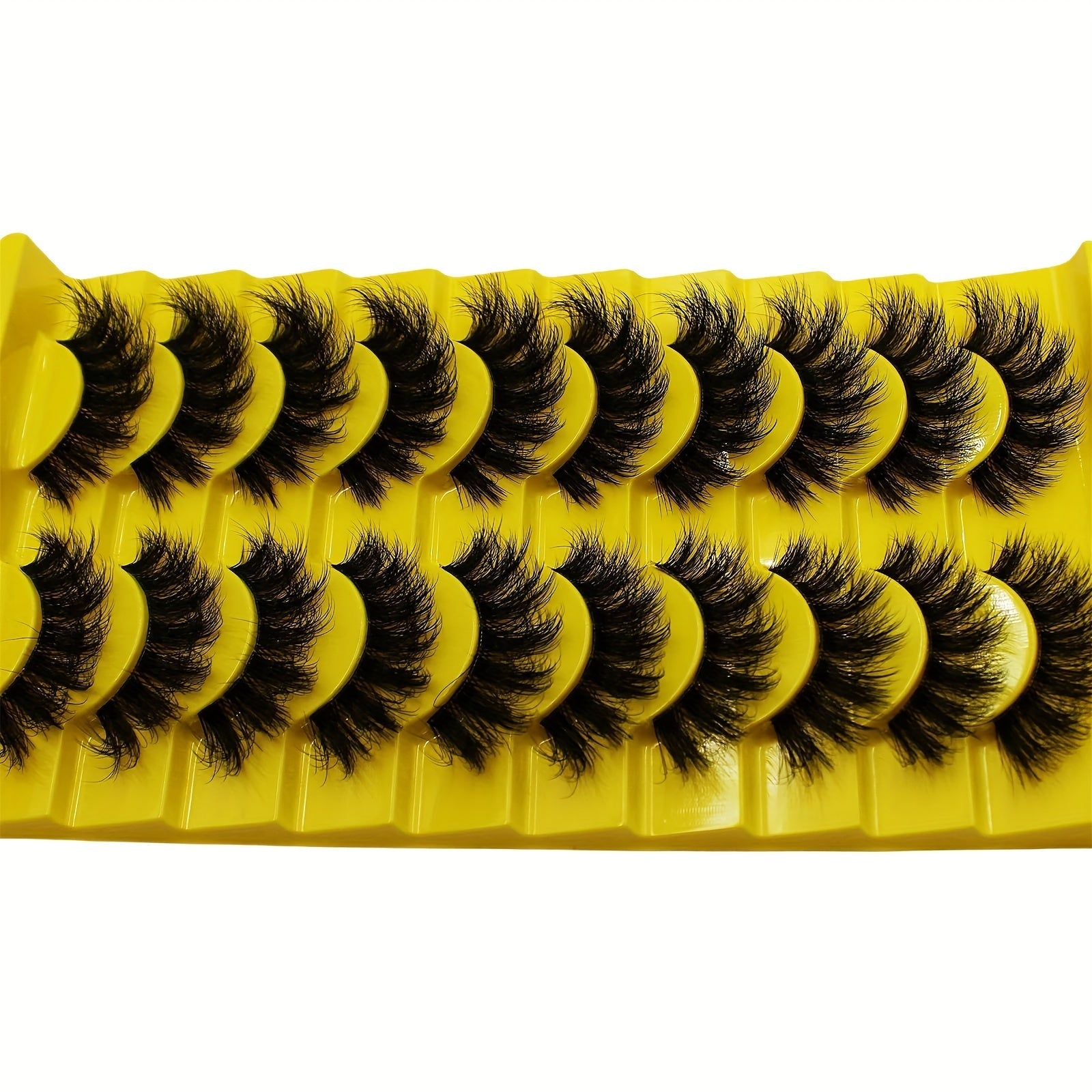 3D Russian Strip False Eyelashes - 10 Pairs Fluffy Dramatic Lashes JUST FIT IN