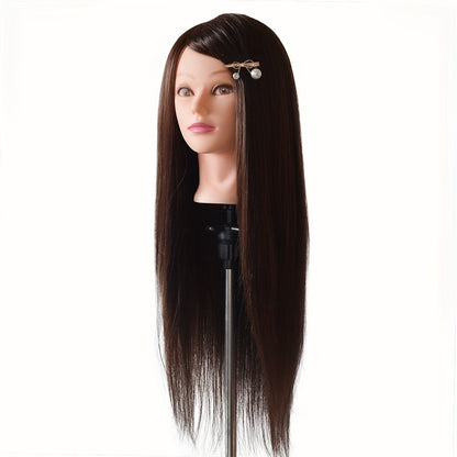 85% Human Hair Mannequin Head - Professional Training with Adjustable Stand JUST FIT IN