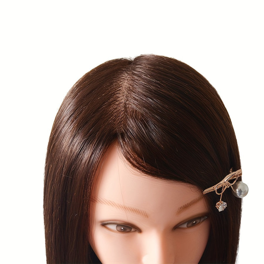 85% Human Hair Mannequin Head - Professional Training with Adjustable Stand JUST FIT IN