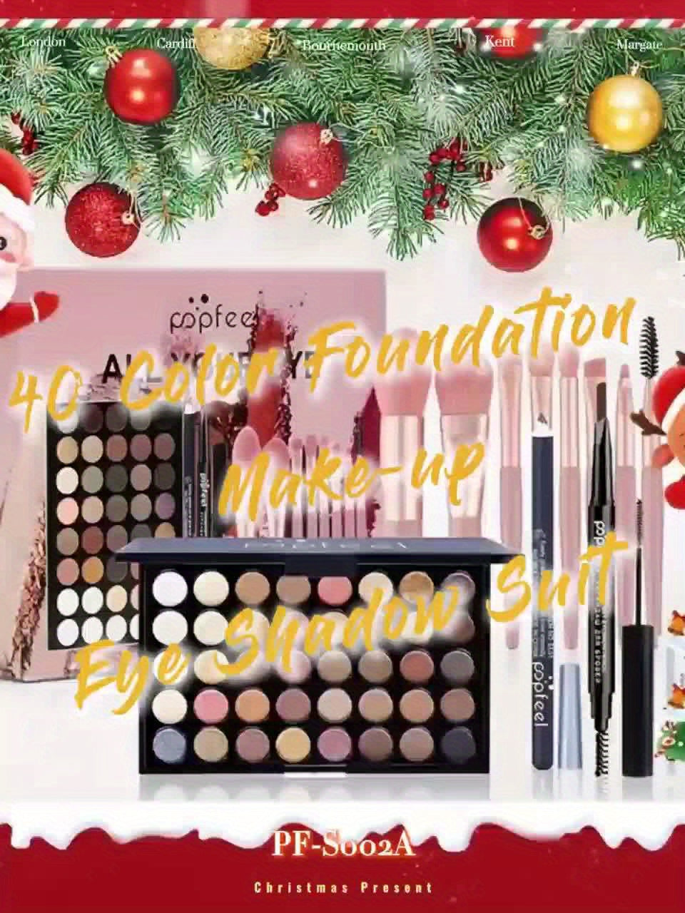 40 Color Eyeshadow Palette Makeup Set - Complete Starter Kit JUST FIT IN