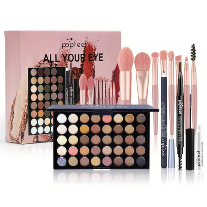 40 Color Eyeshadow Palette Makeup Set - Complete Starter Kit JUST FIT IN