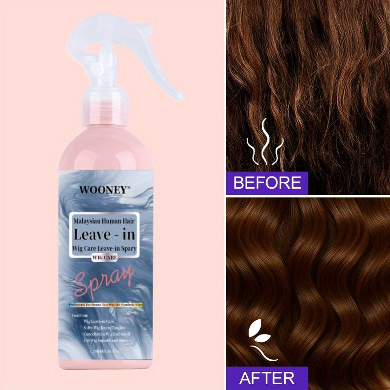 Leave-in Wig Hair Care Spray 248ml - Heat Protectant with Argan Oil JUST FIT IN
