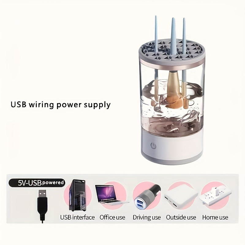 Electric Makeup Brush Cleaner - USB Powered Washing & Drying Machine | JUST FIT IN JUST FIT IN