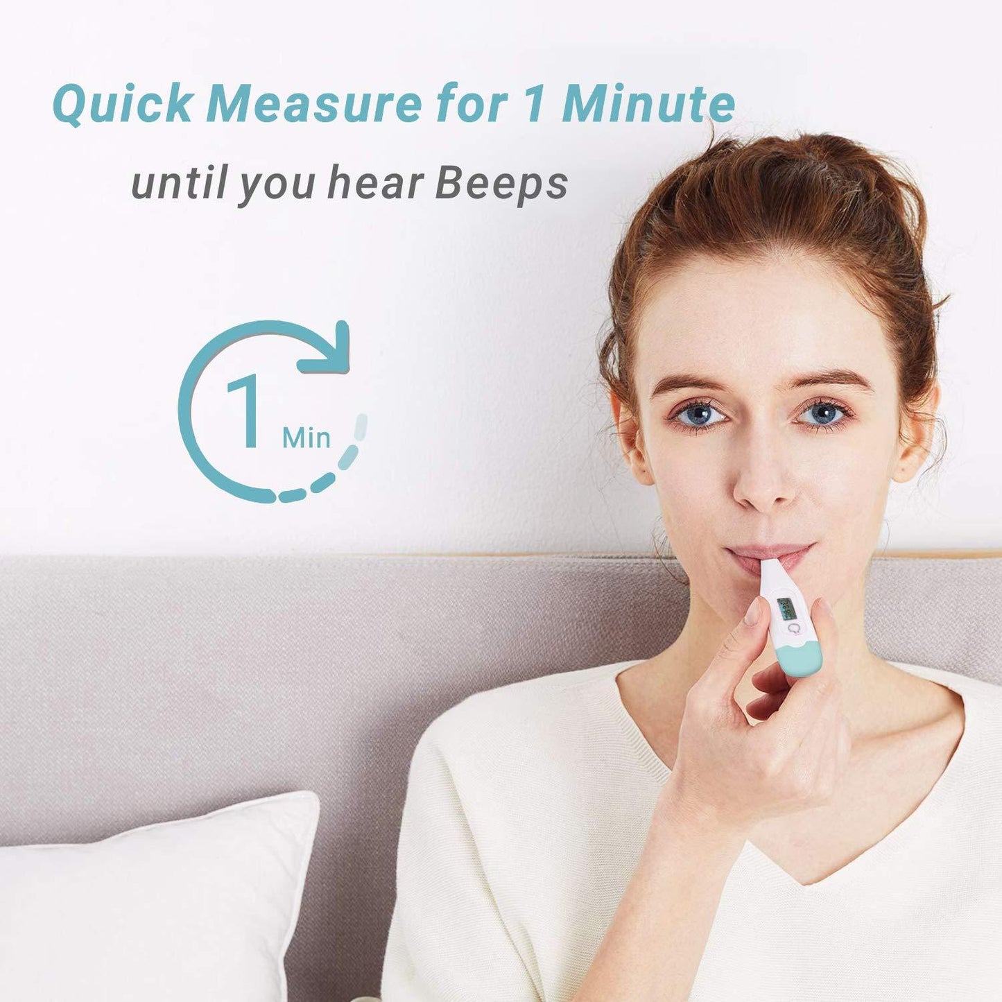 Digital LCD Body Thermometer - Fast & Accurate Temperature Measurement JUST FIT IN