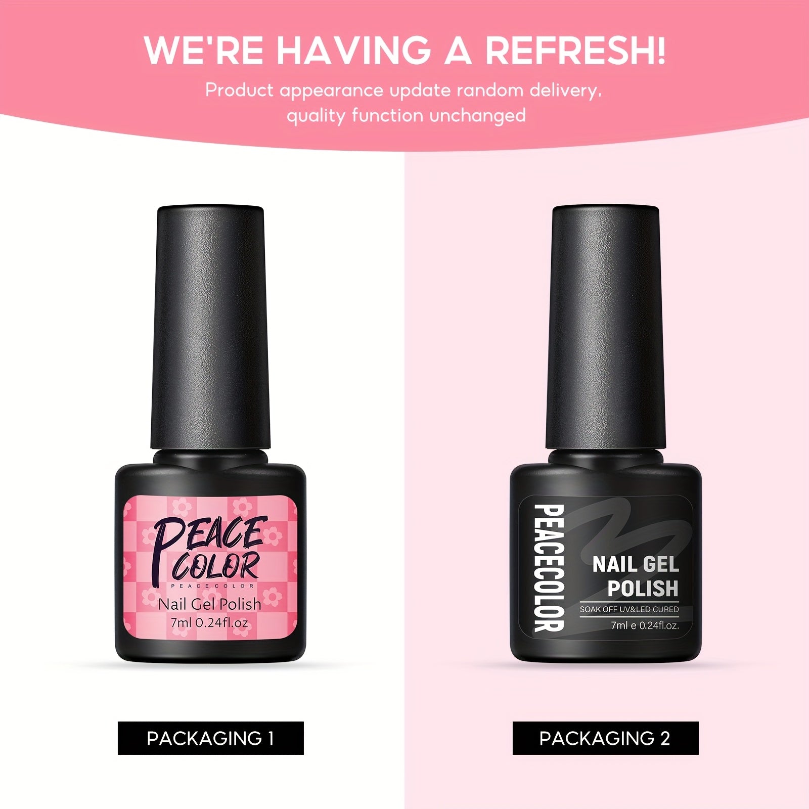 Peacecolor Complete DIY Acrylic Nail Kit - UV Lamp, 100+ Tips, Gel Polish & Art Stickers JUST FIT IN