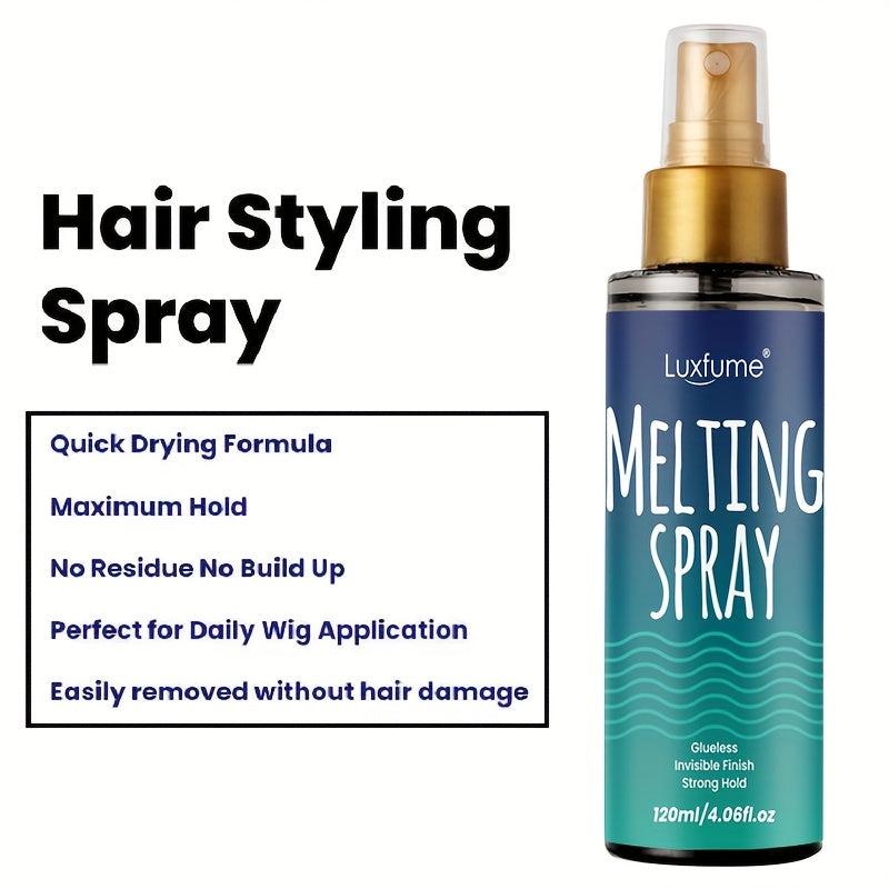 LUXFUME Invisible Lace Melting Spray - Glueless Wig Adhesive JUST FIT IN