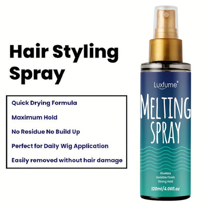 LUXFUME Invisible Lace Melting Spray - Glueless Wig Adhesive JUST FIT IN