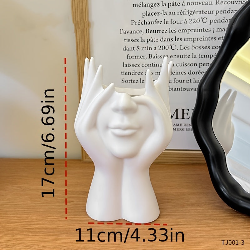 Cute Face Cosmetic Organizer - Resin Makeup Brush Holder (1-2pcs) JUST FIT IN