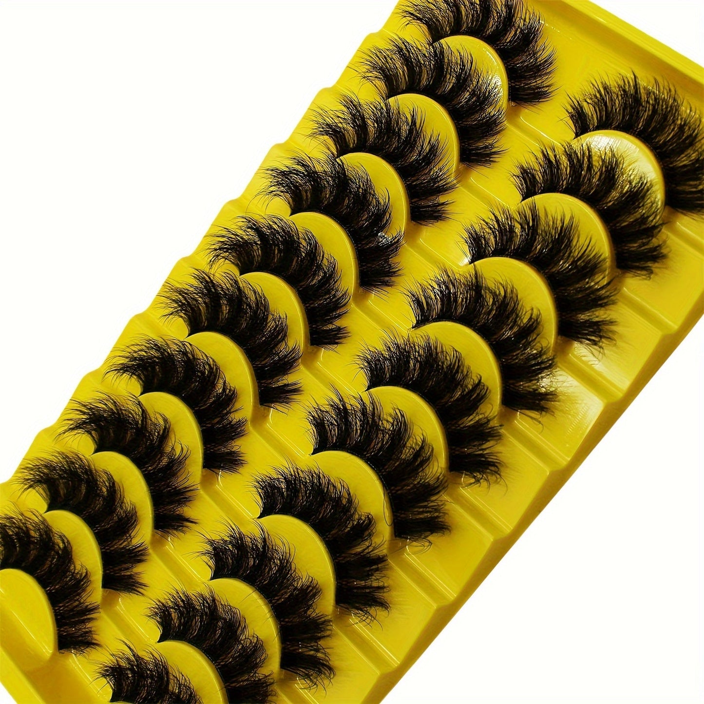 3D Russian Strip False Eyelashes - 10 Pairs Fluffy Dramatic Lashes JUST FIT IN