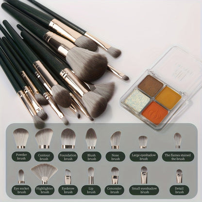 Professional Makeup Brush Set - 14 Piece Complete Collection JUST FIT IN