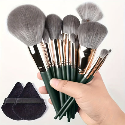 Professional Makeup Brush Set - 14 Piece Complete Collection JUST FIT IN