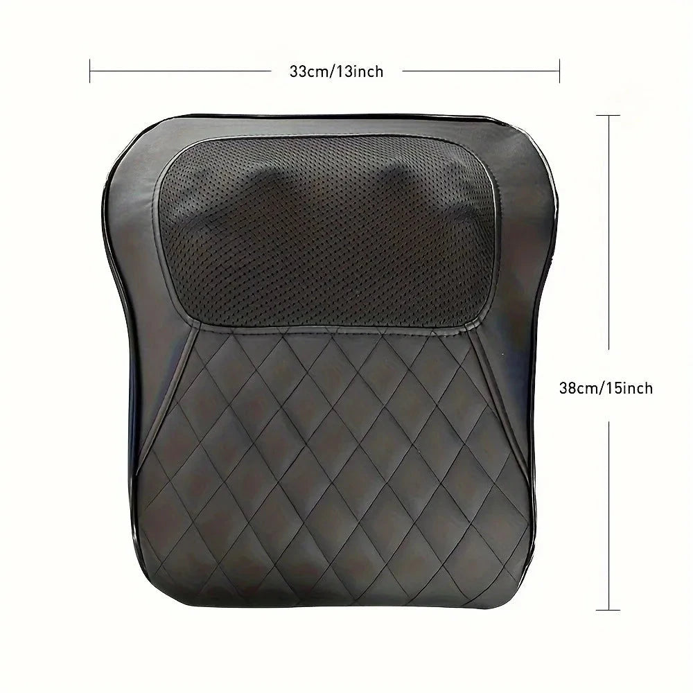 3D Kneading Massage Pillow with Heat - Deep Tissue Back & Neck Pain Relief | JUST FIT IN JUST FIT IN