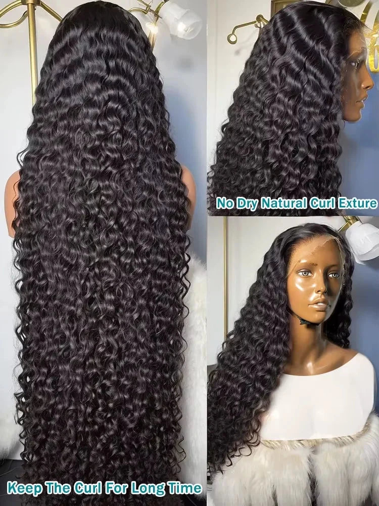 300% Density 13x6 HD Lace Frontal Wig - 30-36 Inch Loose Deep Wave Human Hair | JUST FIT IN JUST FIT IN