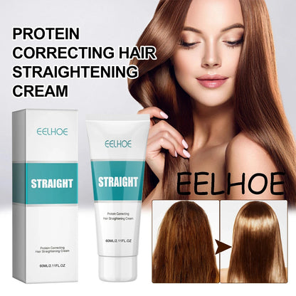 Hair Straightening Cream - Repair & Smooth Frizzy Hair with Protein Treatment | JUST FIT IN JUST FIT IN