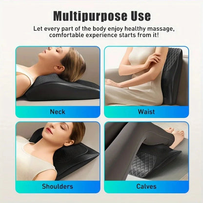 3D Kneading Massage Pillow with Heat - Deep Tissue Back & Neck Pain Relief | JUST FIT IN JUST FIT IN