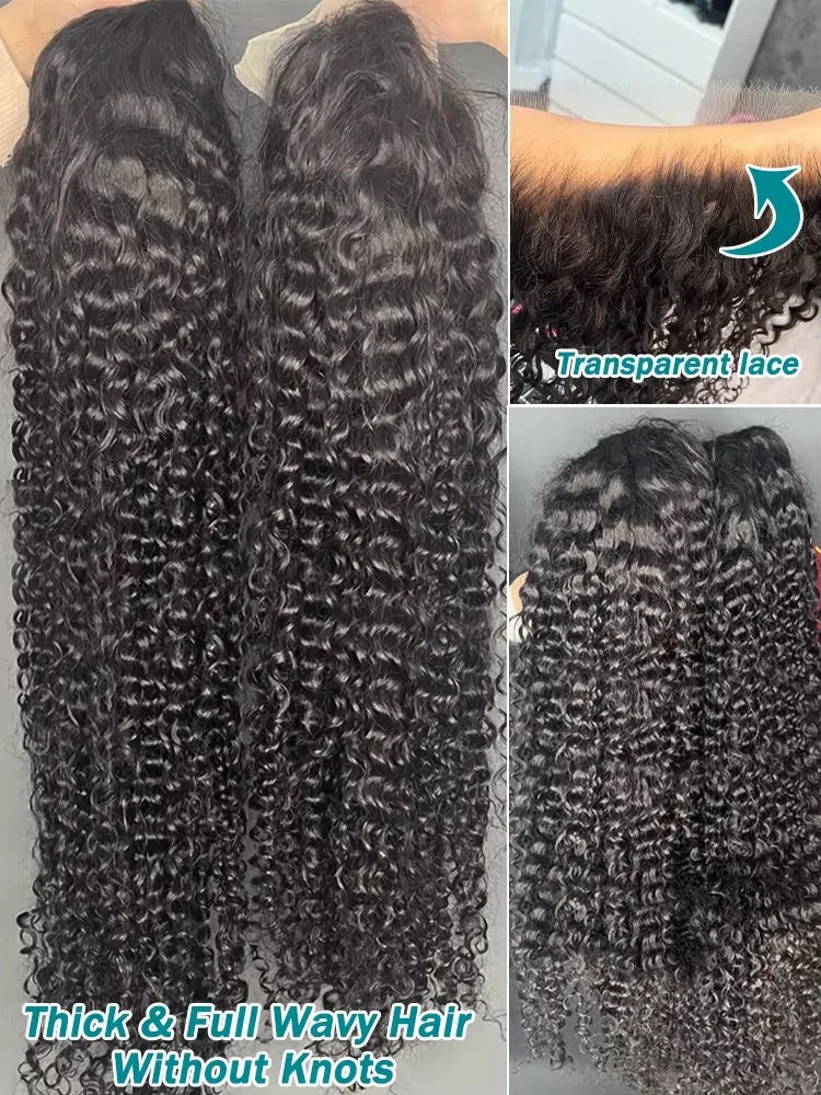 300% Density 13x6 HD Lace Frontal Wig - 30-36 Inch Loose Deep Wave Human Hair | JUST FIT IN JUST FIT IN