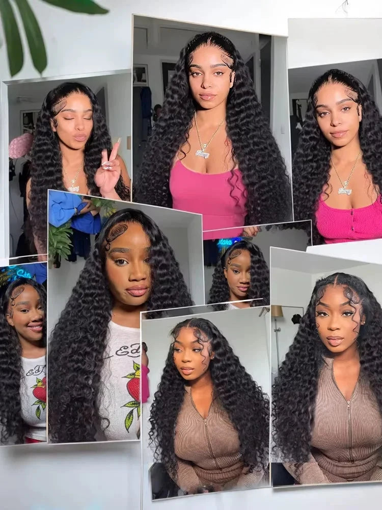 300% Density 13x6 HD Lace Frontal Wig - 30-36 Inch Loose Deep Wave Human Hair | JUST FIT IN JUST FIT IN