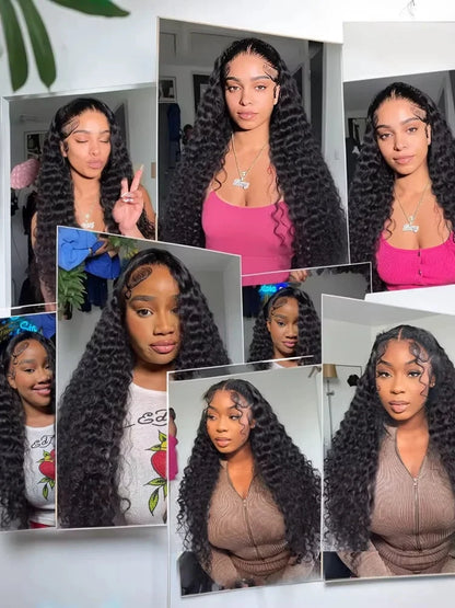 300% Density 13x6 HD Lace Frontal Wig - 30-36 Inch Loose Deep Wave Human Hair | JUST FIT IN JUST FIT IN