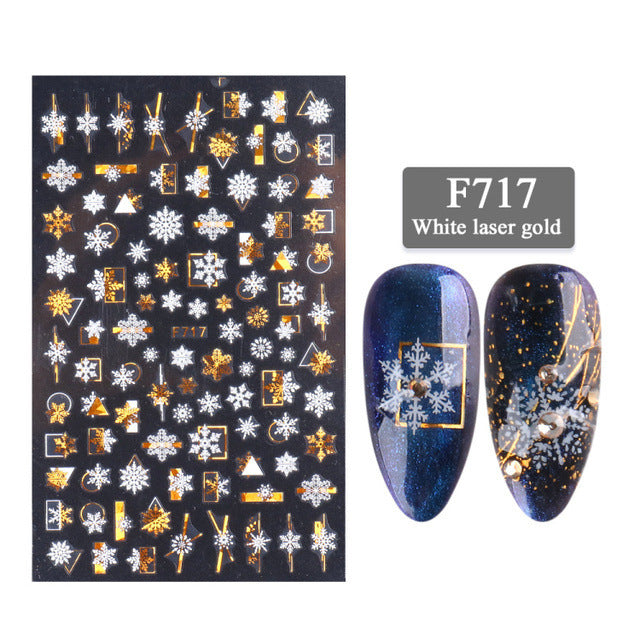 New Nail Stickers 3D Christmas Series Cashymart
