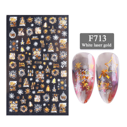 New Nail Stickers 3D Christmas Series Cashymart