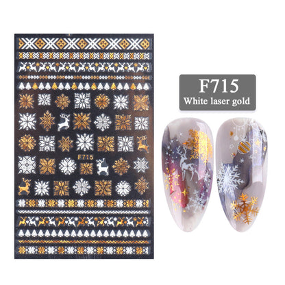 New Nail Stickers 3D Christmas Series Cashymart
