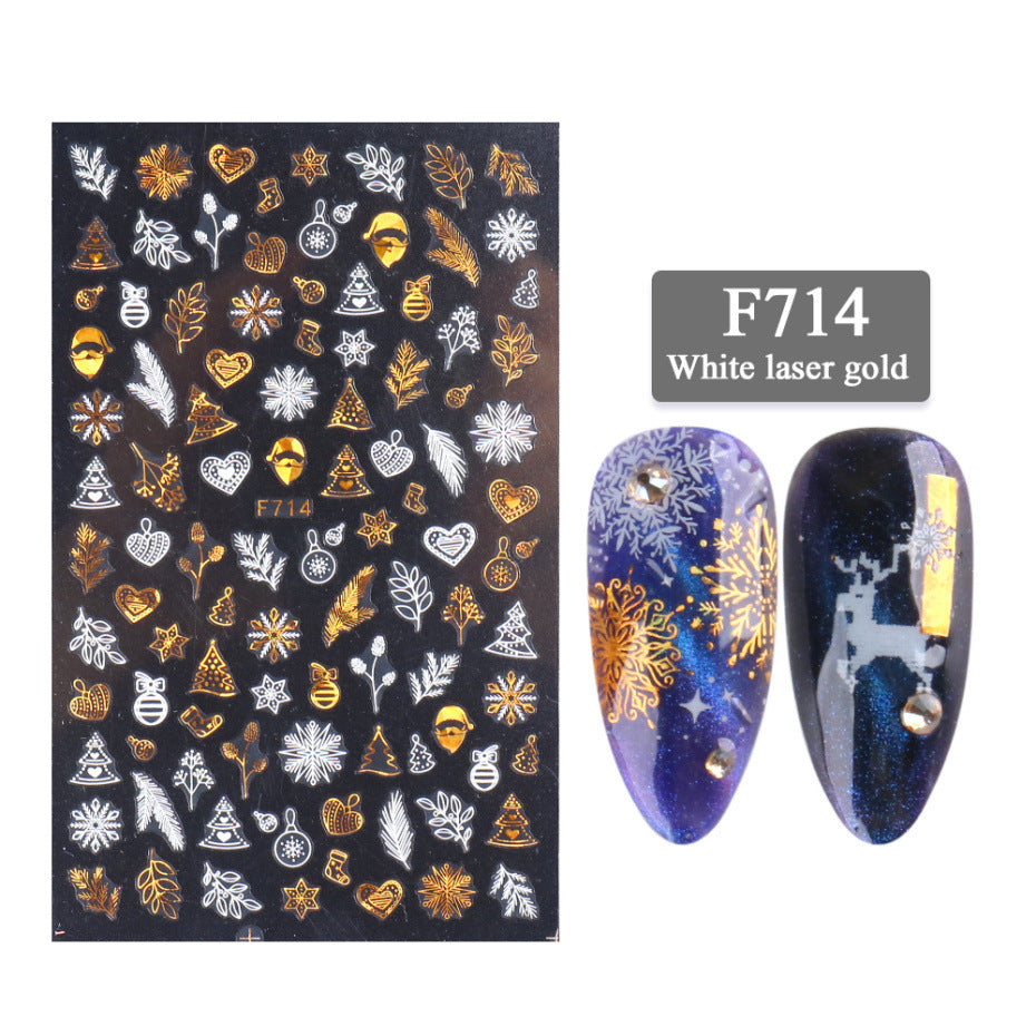 New Nail Stickers 3D Christmas Series Cashymart