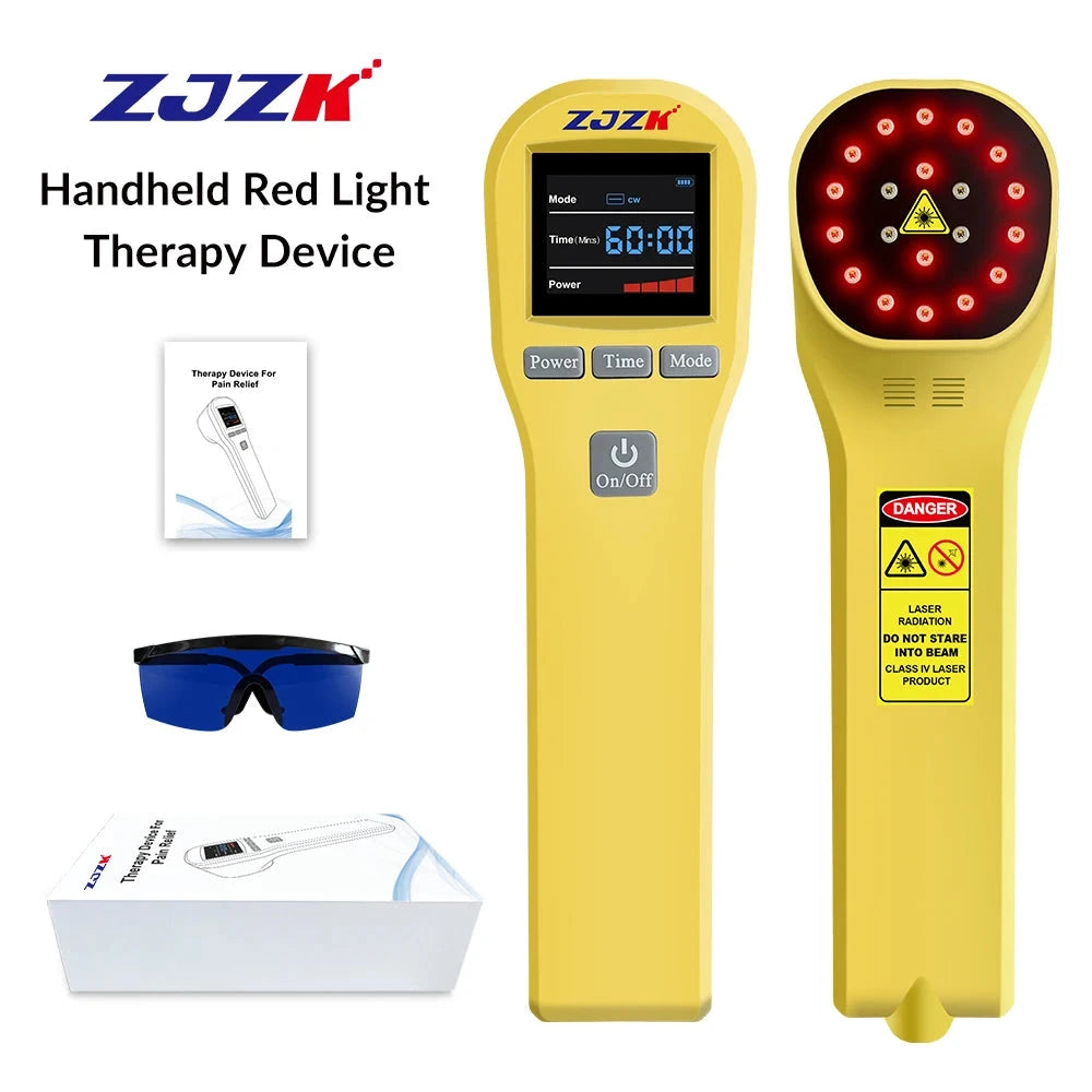 650nm + 808nm Laser Therapy Device - 20 Diodes for Arthritis & Diabetic Foot Pain Relief | JUST FIT IN JUST FIT IN