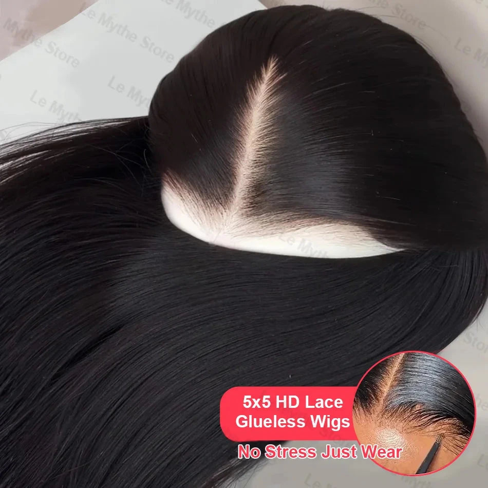 13x4 13x6 HD Lace Front Wig - 30-40 Inch Bone Straight 100% Human Hair Glueless | JUST FIT IN JUST FIT IN