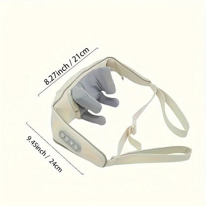 Heated Neck & Shoulder Massage Shawl - Rechargeable Trapezius Massager with Kneading | JUST FIT IN JUST FIT IN