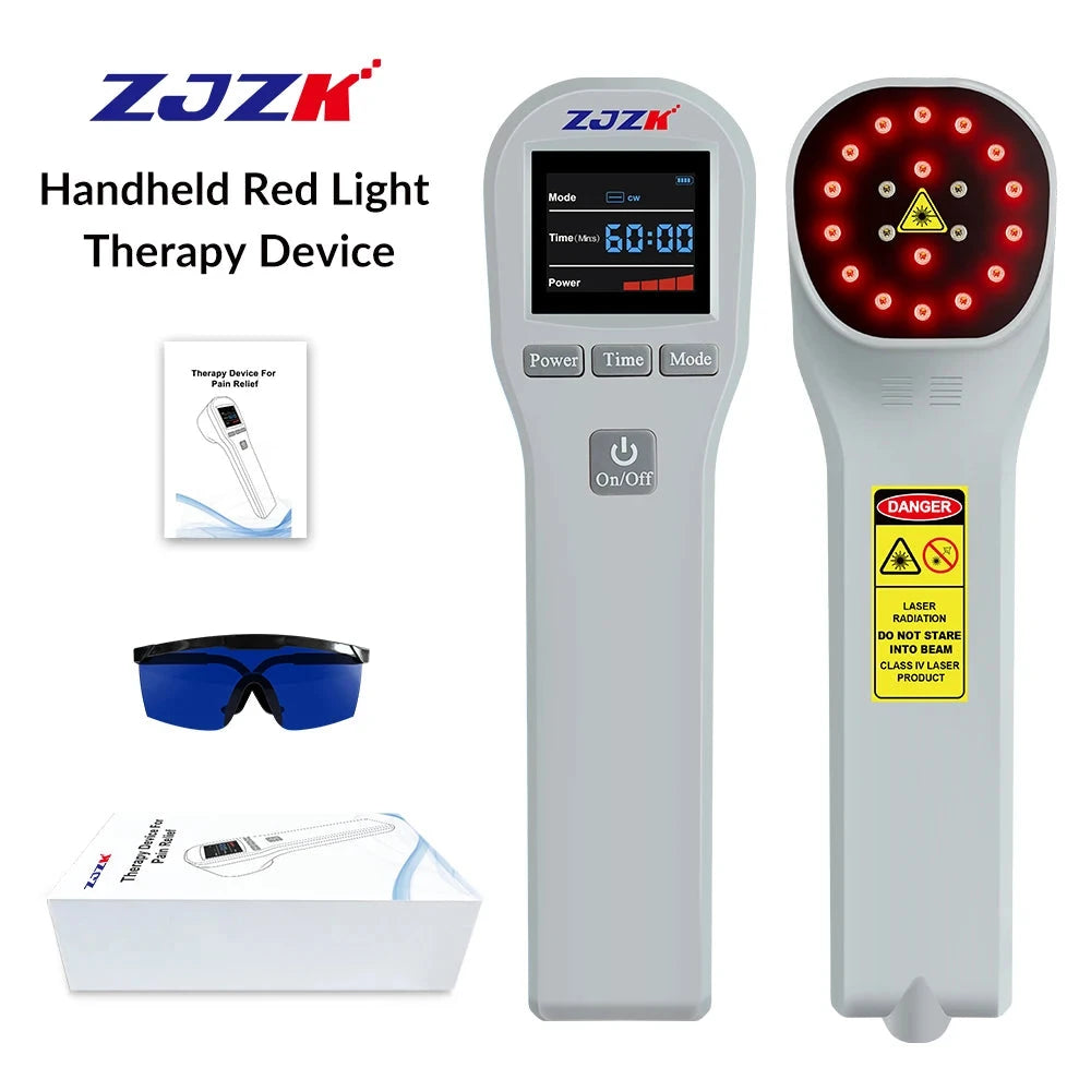 650nm + 808nm Laser Therapy Device - 20 Diodes for Arthritis & Diabetic Foot Pain Relief | JUST FIT IN JUST FIT IN