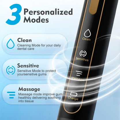 Sonic Electric Toothbrush - IPX7 Waterproof with 3 Modes & USB Charging | JUST FIT IN JUST FIT IN