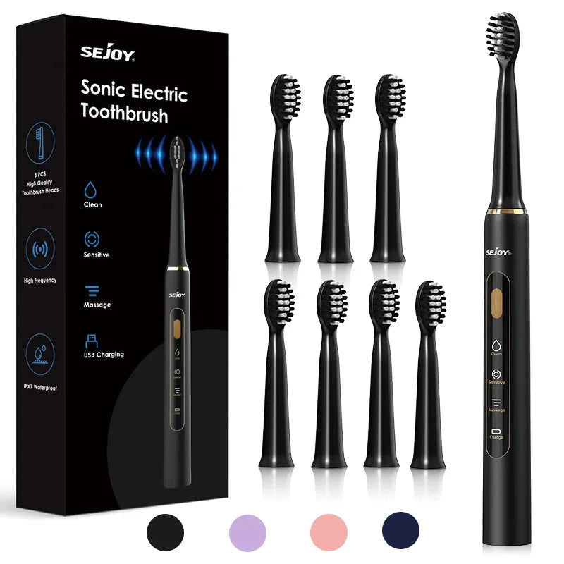 Sonic Electric Toothbrush - IPX7 Waterproof with 3 Modes & USB Charging | JUST FIT IN JUST FIT IN