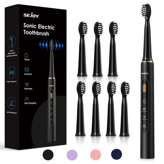 Sonic Electric Toothbrush - IPX7 Waterproof with 3 Modes & USB Charging | JUST FIT IN JUST FIT IN