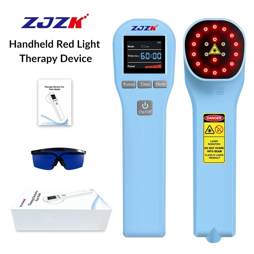 650nm + 808nm Laser Therapy Device - 20 Diodes for Arthritis & Diabetic Foot Pain Relief | JUST FIT IN JUST FIT IN