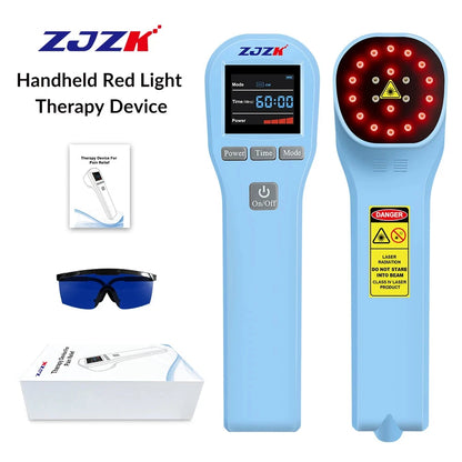 650nm + 808nm Laser Therapy Device - 20 Diodes for Arthritis & Diabetic Foot Pain Relief | JUST FIT IN JUST FIT IN