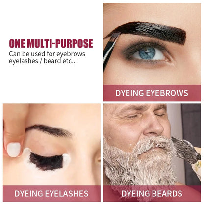 Eyelash & Eyebrow Tint Kit - Professional Dye for Darker, Fuller Lashes & Brows | JUST FIT IN JUST FIT IN