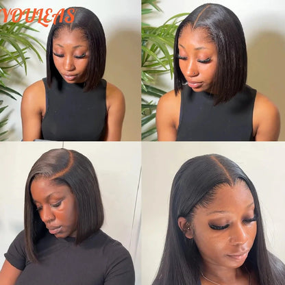 13x4 HD Lace Front Wig - Dark Blonde Straight Bob Glueless Ready To Wear | JUST FIT IN JUST FIT IN