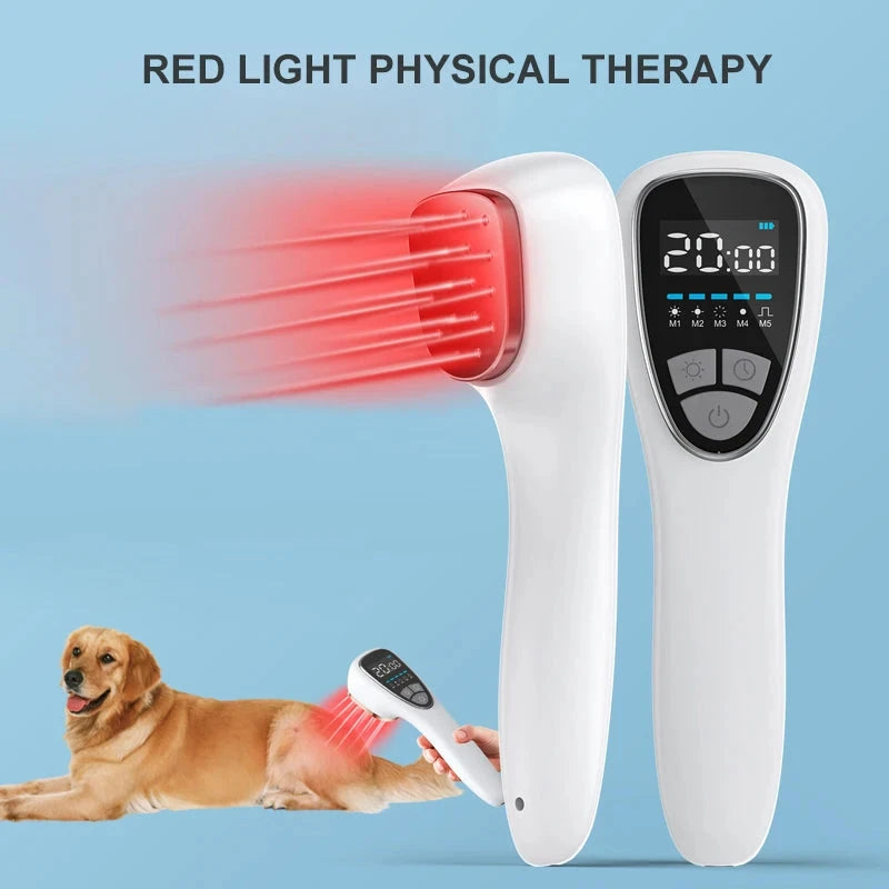 Cold Laser Therapy Device - 18 Diodes (6x808nm + 12x650nm) for Arthritis & Pet Pain Relief | JUST FIT IN JUST FIT IN