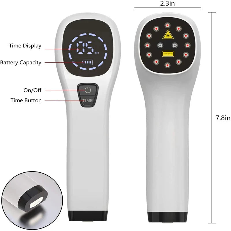 808nm Laser Therapy Device for Pain Relief - Knee, Arthritis & Shoulder Treatment | JUST FIT IN JUST FIT IN