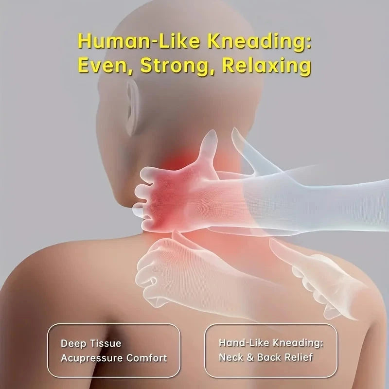 Heated Neck & Shoulder Massage Shawl - Rechargeable Trapezius Massager with Kneading | JUST FIT IN JUST FIT IN